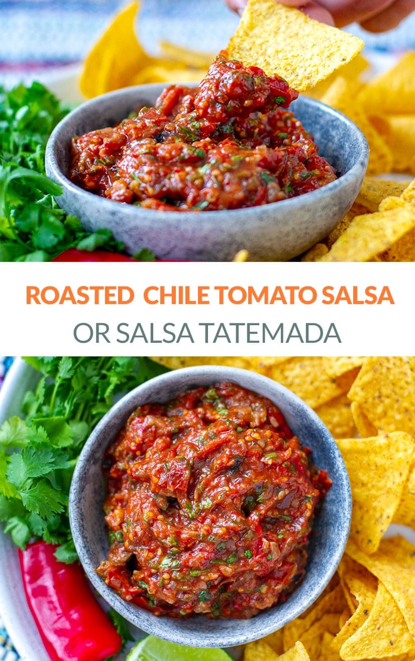 Roasted Salsa Recipe (Salsa Tatemada)