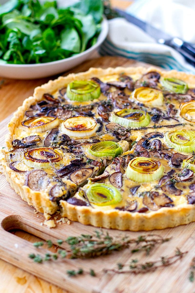 Gran-Free Leek & Mushroom Tart