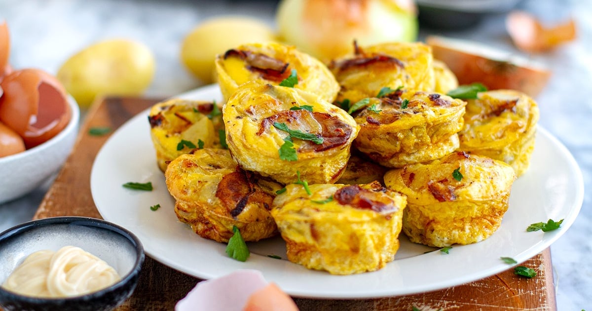 Spanish Tortilla Egg Muffins (Mini Potato Frittatas)