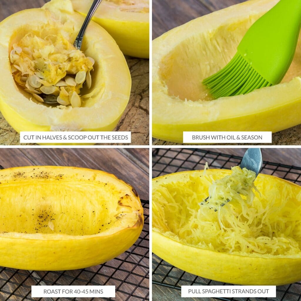 Keto Spaghetti Squash & Shrimp Bake