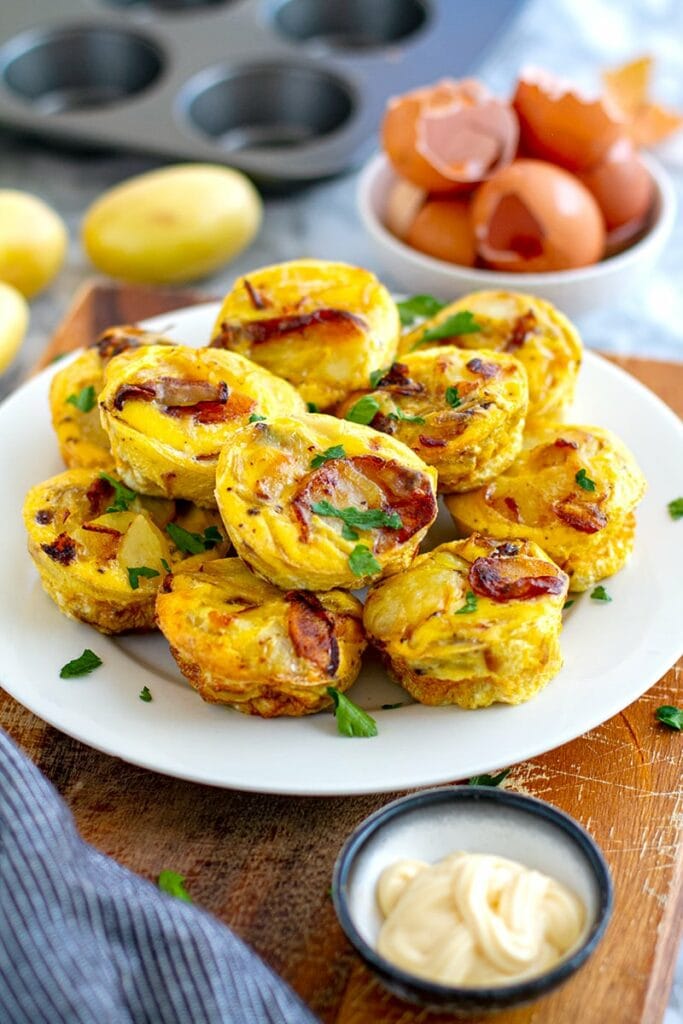Potato Egg Muffins (Mini Spanish Tortilla Omelettes)