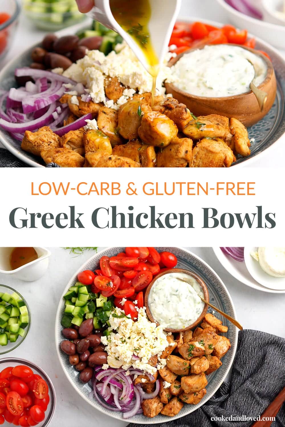 Low-Carb Greek Chicken Bowls (Keto, Gluten-Free)