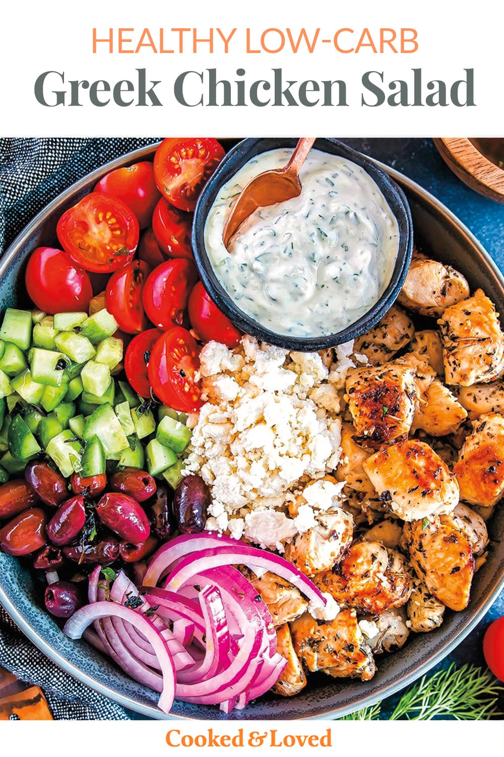 Greek Chicken Salad Bowls