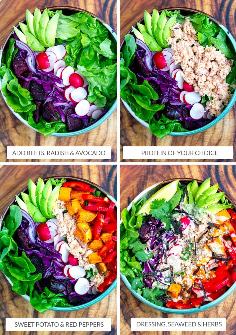 RAINBOW SALAD BOWLS