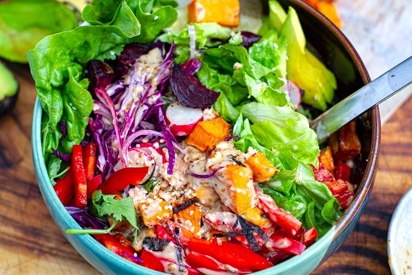 RAINBOW SALAD BOWLS