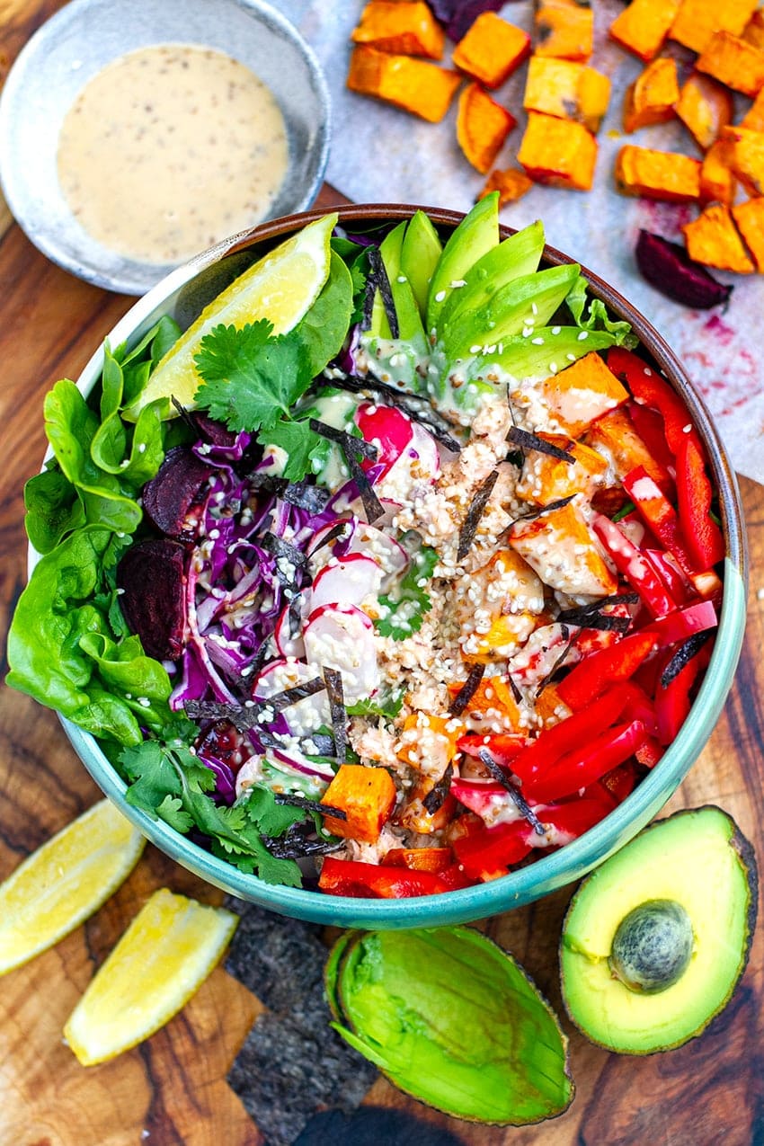 RAINBOW SALAD BOWLS