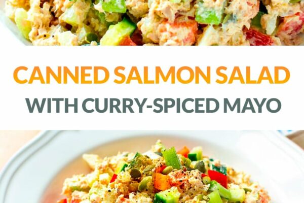 Canned Salmon Salad With Curry-Spiced Mayo Dressing