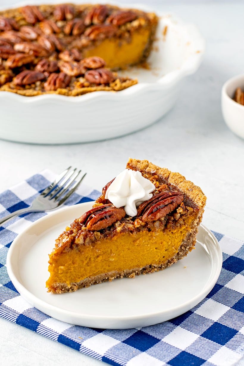 Gluten-Free Pecan Pumpkin Pie Recipe (Paleo-Friendly)