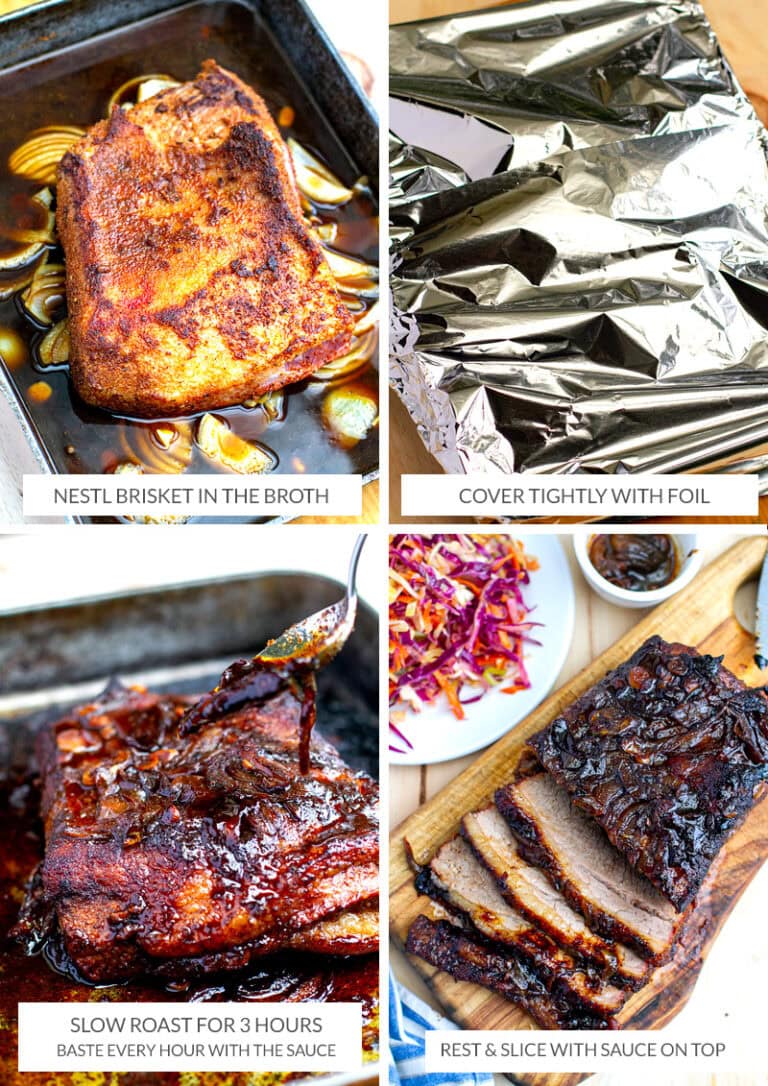 OvenCooked Brisket With Worcestershire & Balsamic Reduction