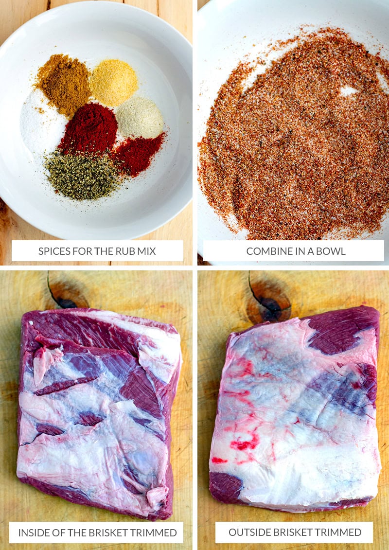 Brisket rub and how to trim the brisket