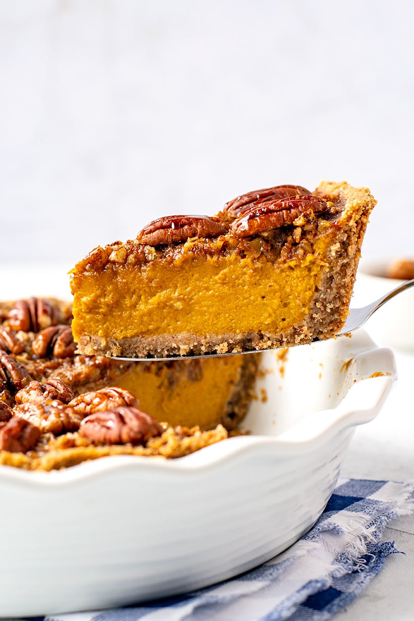 Pumpkin Pecan Pie Recipe (Gluten-Free, Paleo, Dairy-Free)
