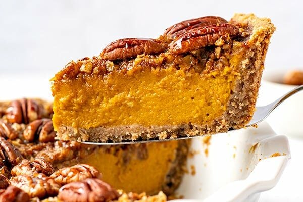 Pecan Pumpkin Pie (Paleo, Gluten-Free, Healthy)