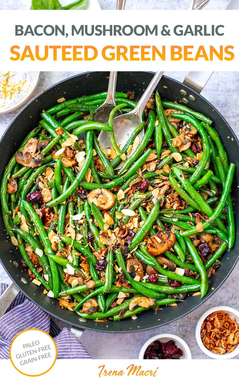 Green Beans With Almonds Bacon & Mushrooms Recipe