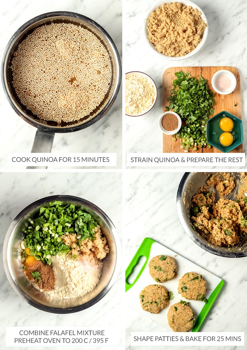 How to make quinoa falafels gluten-free