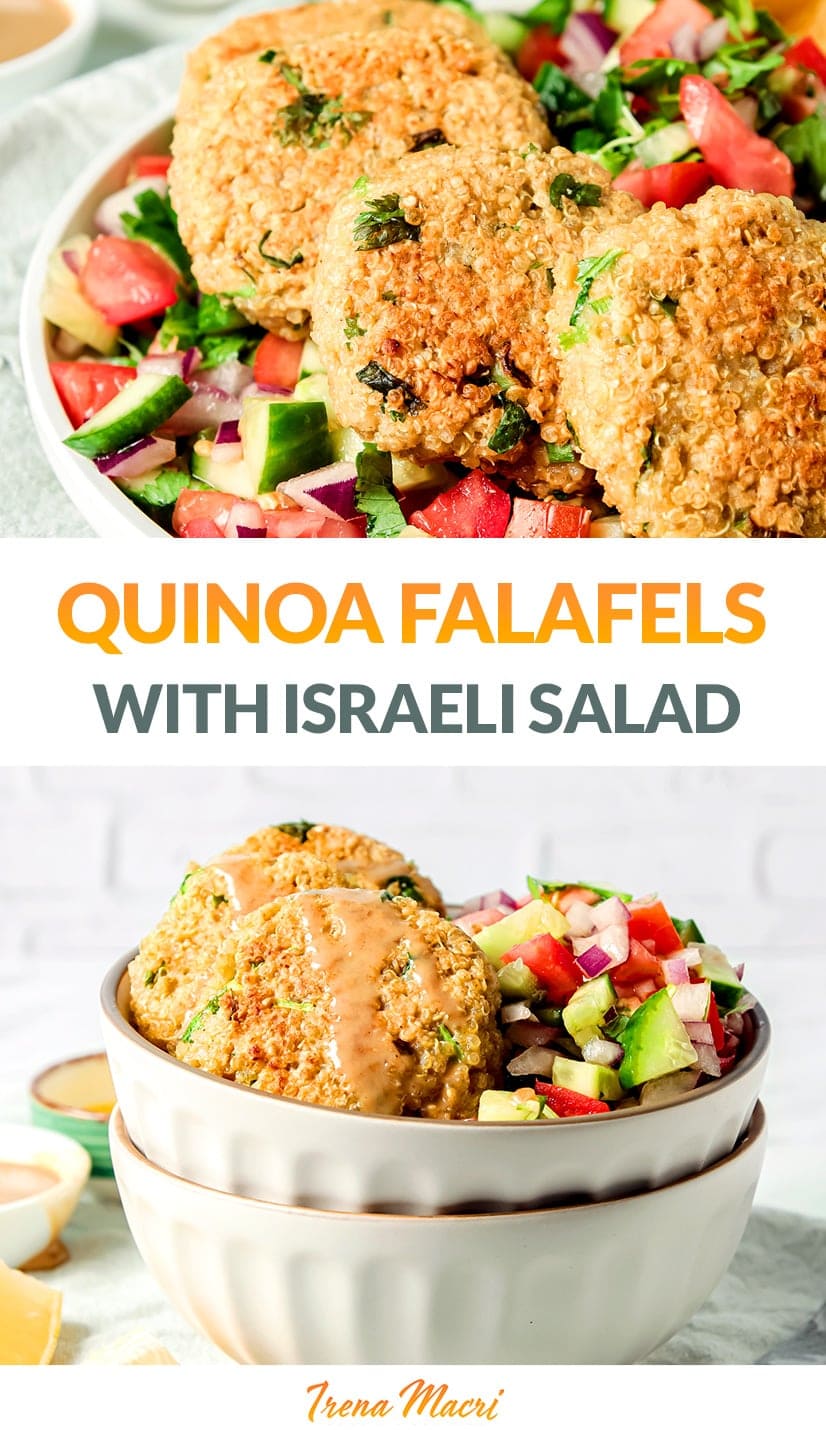 Quinoa Falafels With Israeli Salad Recipe