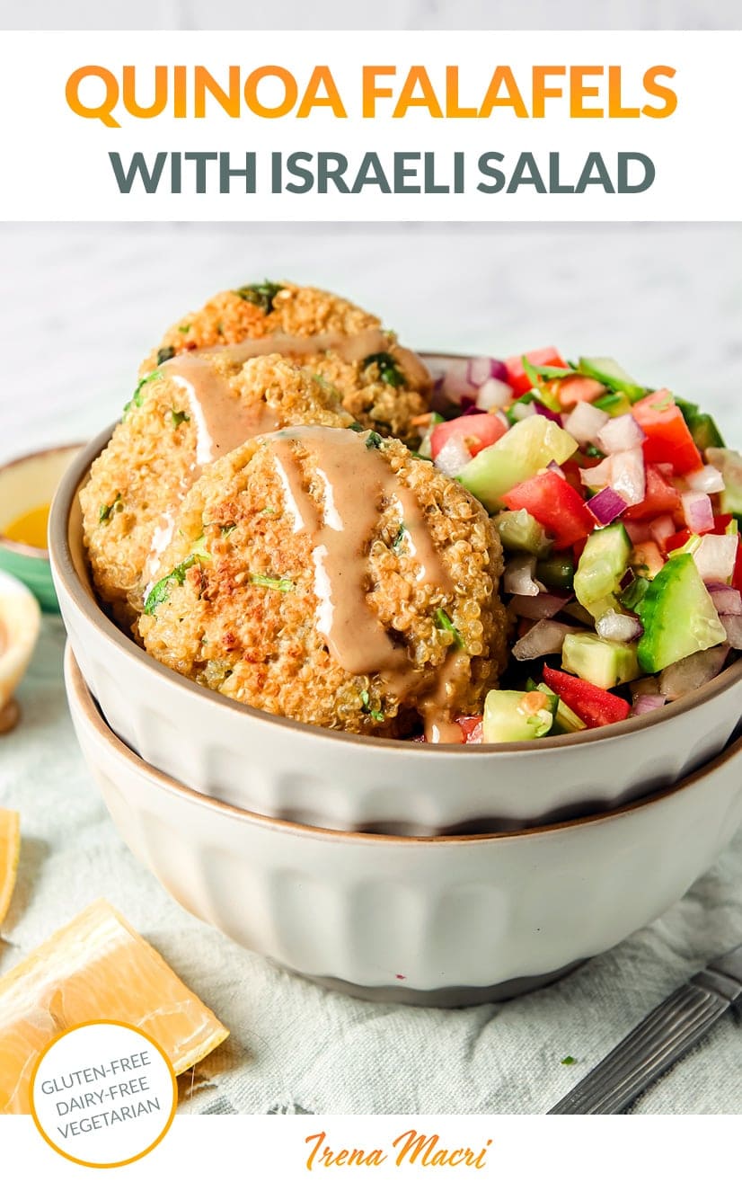 Quinoa Falafels With Israeli Salad Recipe