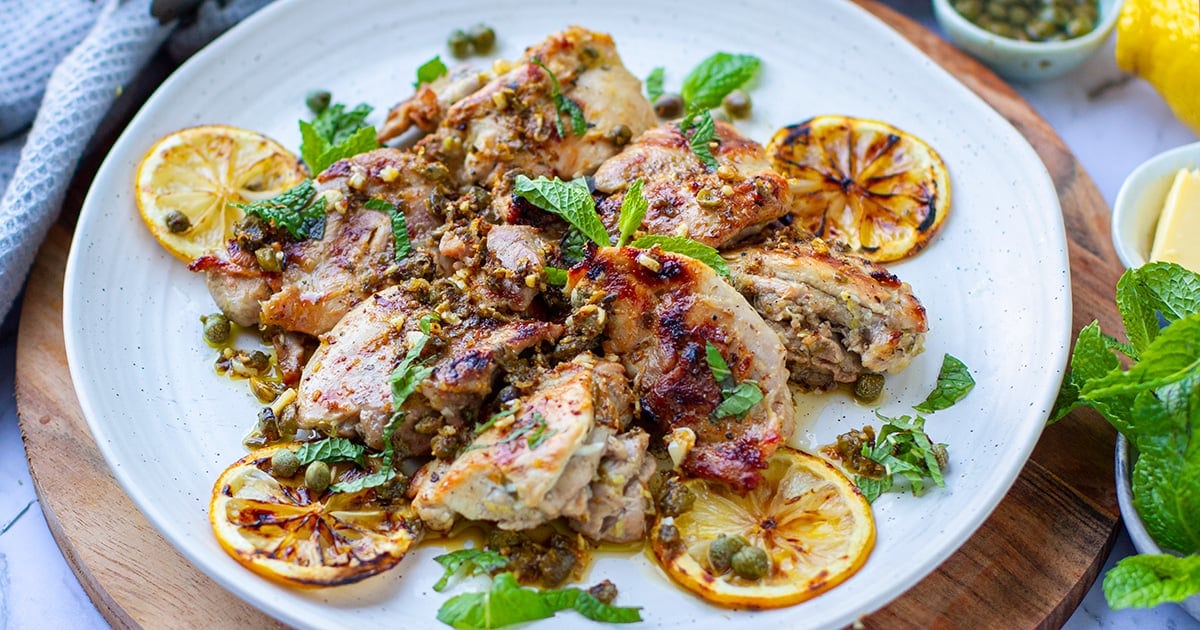 Grilled Chicken Piccata (Keto, Low-Carb, Gluten-Free)