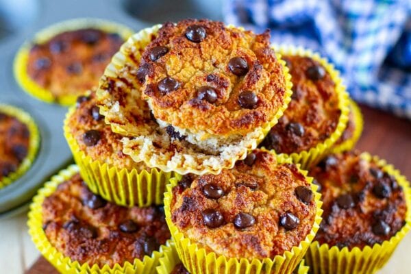 Banana Chocolate Chip Muffins (Paleo, Gluten-Free Recipe)