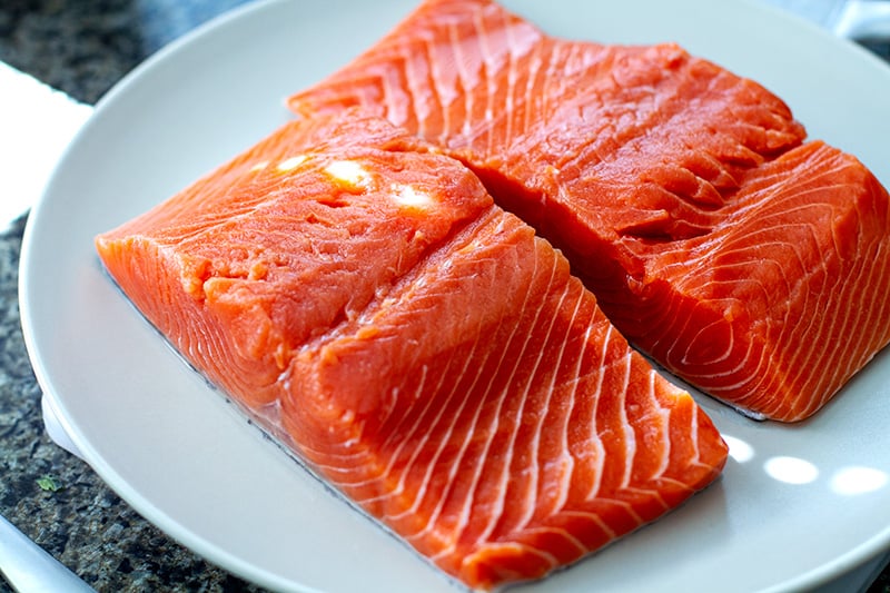 Wild salmon fillets are best