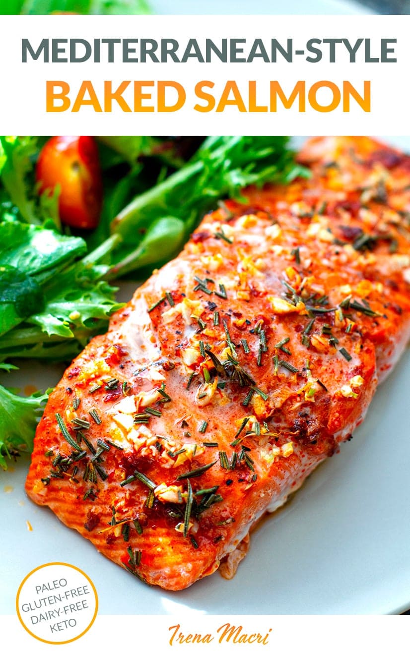 Baked Salmon Fillets Mediterranean-Style
