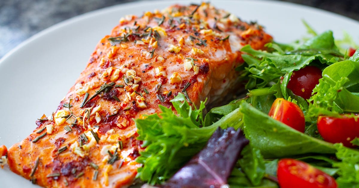 Mediterranean Baked Salmon Fillets