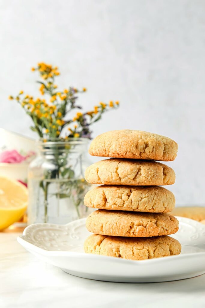 Low Carb Gluten Free Lemon Cookies Shortbread