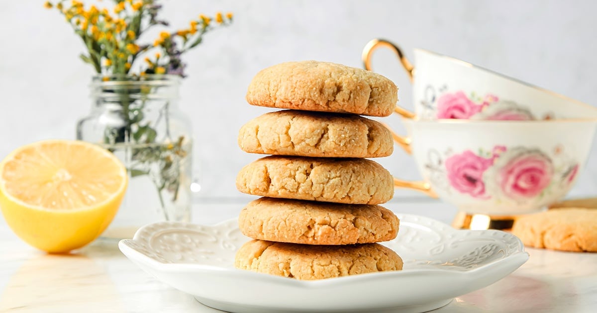 Lemon Shortbread Cookies (Keto, Gluten-Free)