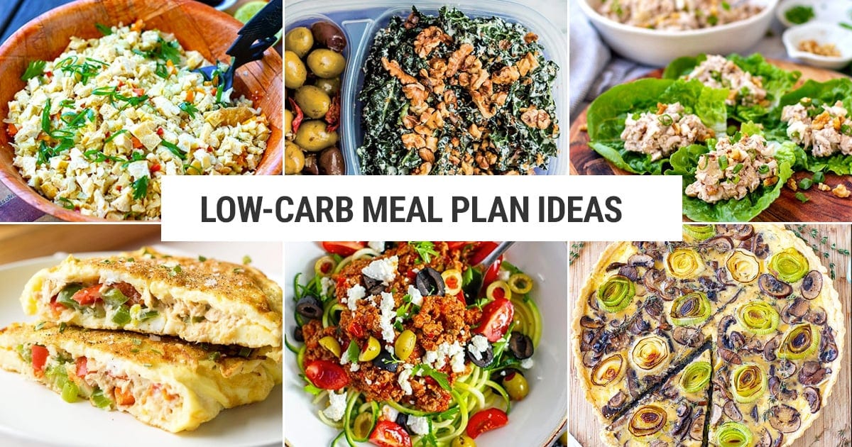 Low-Carb Meal Plan Ideas - Version 1