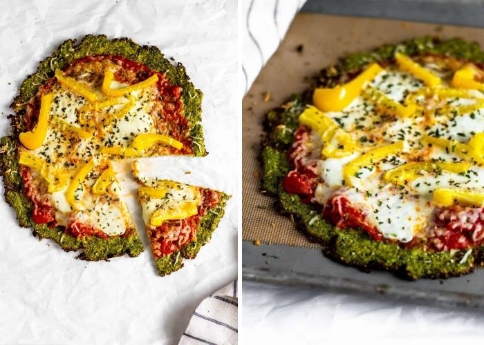Low Carb Broccoli Crust Pizza