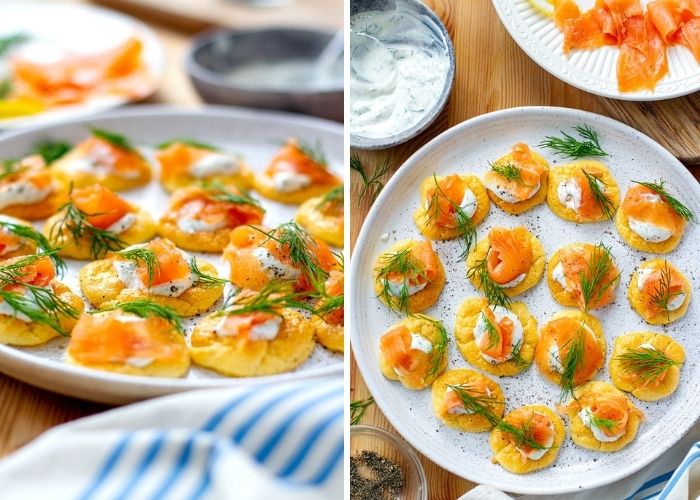 Cloud Bread Blinis With Smoked Salmon Recipe