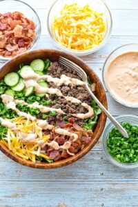 Low FODMAP Burger Bowls (Keto, Low Carb, Grain-Free)