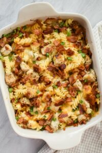 Low-FODMAP Chicken Bacon Ranch Casserole; Gluten-free