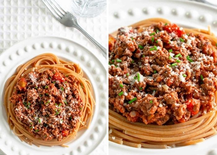 Low fodmap dinner recipes - spaghetti bolognese
