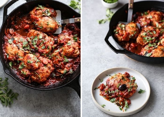 Low fodmap chicken cacciatore