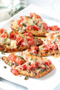 Low FODMAP Baked Bruschetta Chicken