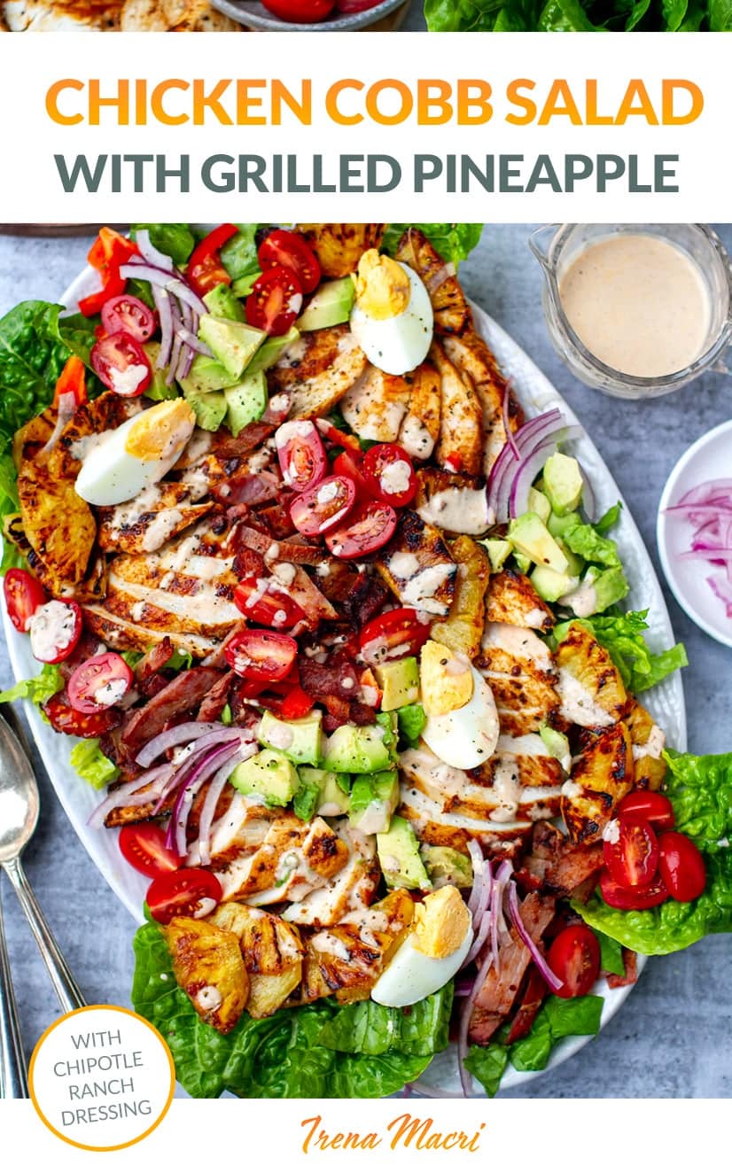 Chicken Cobb Salad With Chipotle Ranch & Grilled Pineapple