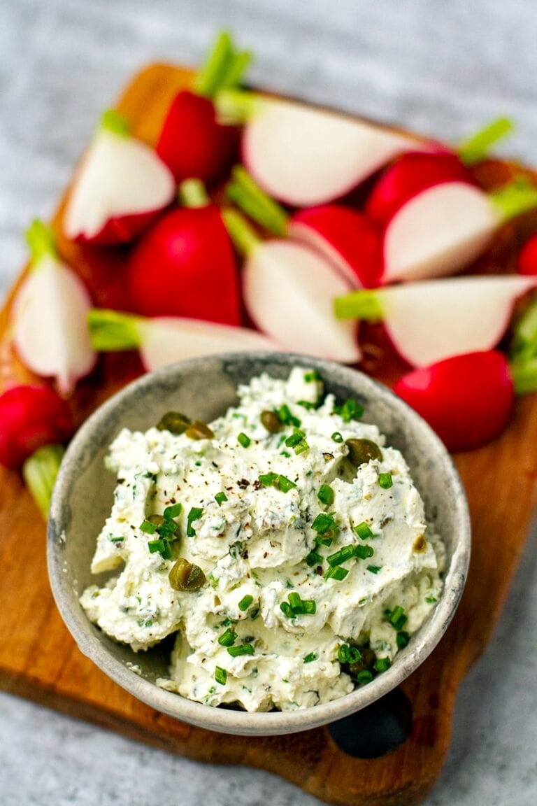 Cream Cheese With Chives & Capers