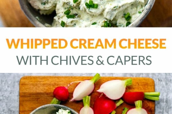 Whipped Cream Cheese With Chives & Capers
