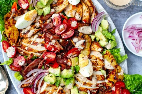 Chicken Cobb Salad With Chipotle Ranch & Grilled Pineapple