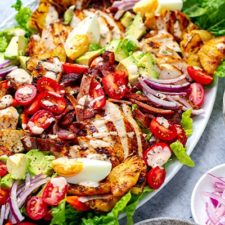 Chicken Cobb Salad With Chipotle Ranch & Grilled Pineapple