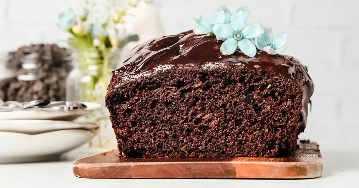 Healthy Chocolate Zucchini Cake (Gluten-Free, Paleo, Low Sugar)
