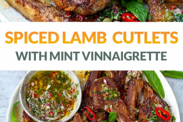Spiced Lamb Cutlets With Mint Vinaigrette