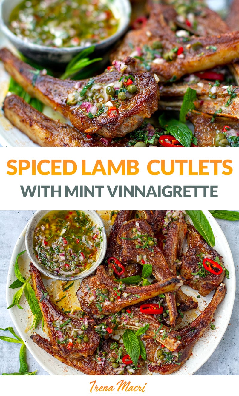 Spiced Lamb Cutlets With Mint Vinaigrette
