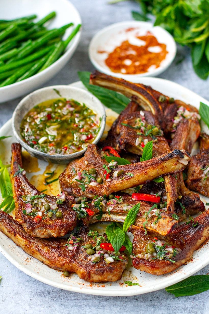 Lamb Cutlets With Mint Vinaigrette