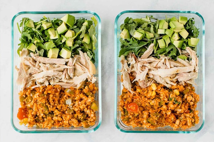 Low Carb Mexican Chicken Meal Prep 