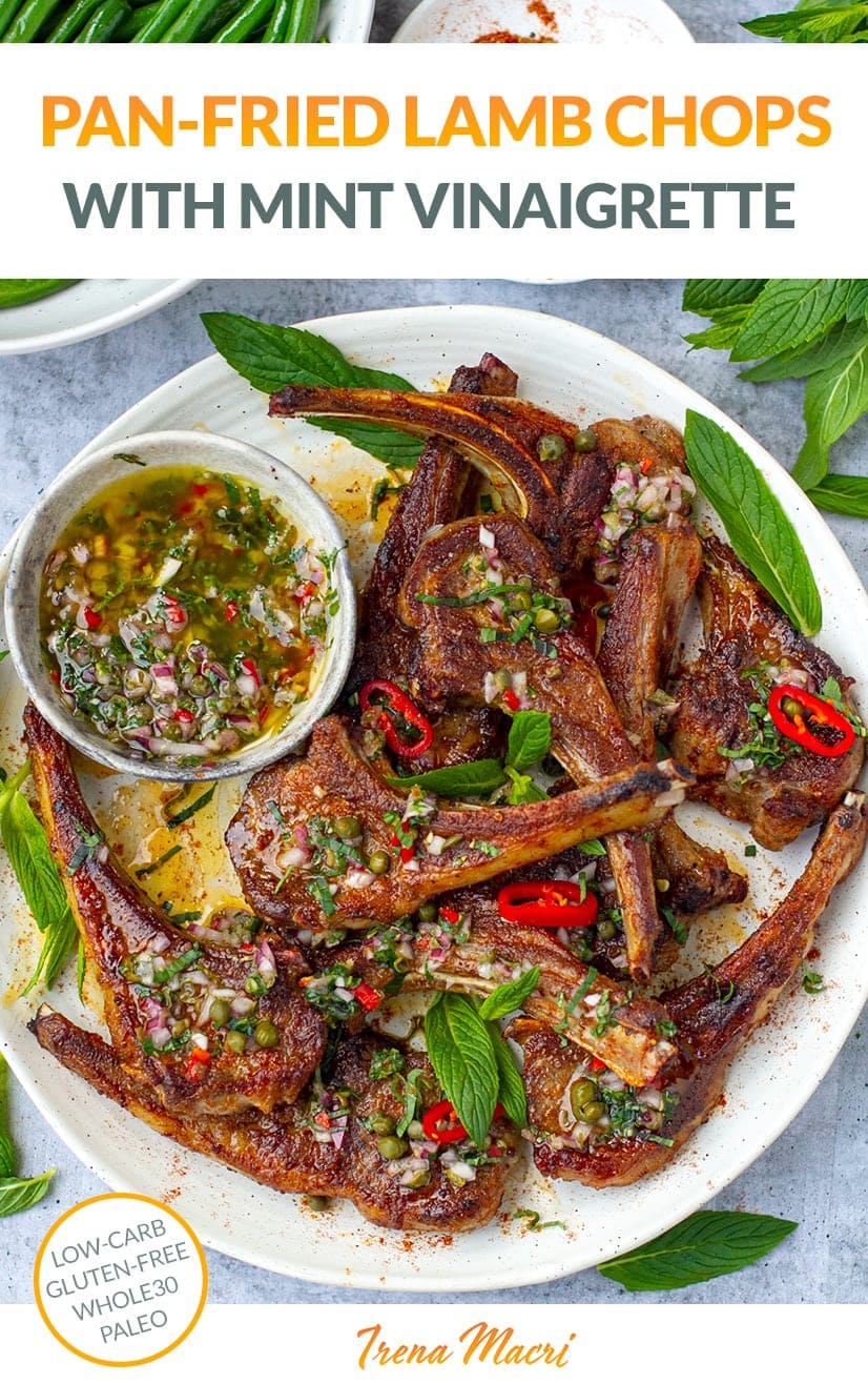 Pan-Fried Lamb Chops With Mint Vinaigrette