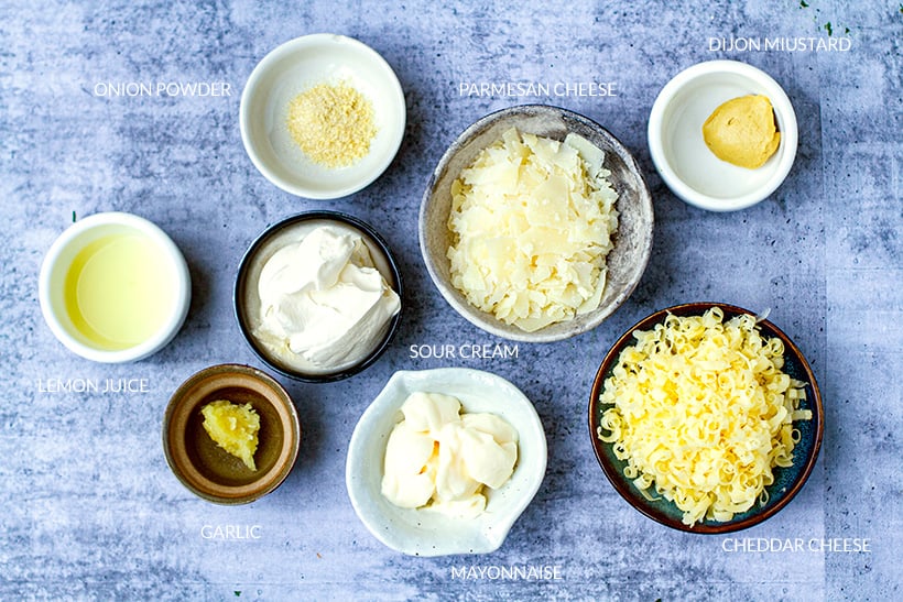 Cheesy Creamy Dressing Ingredients