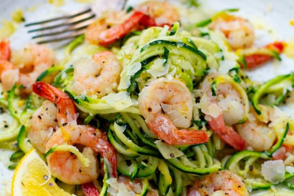Healthy Shrimp Zucchini Pasta Recipe