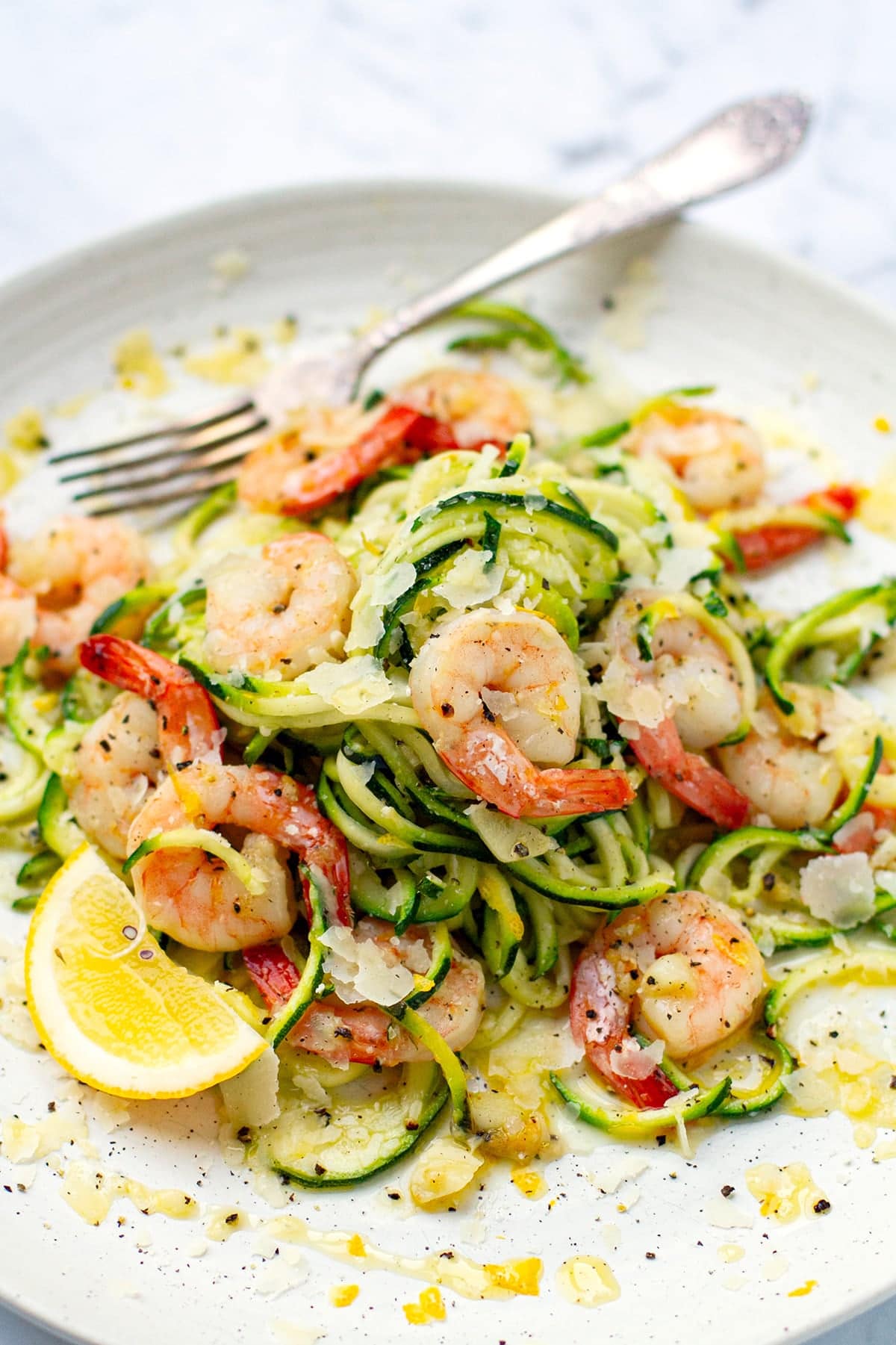 Shrimp Zucchini Pasta recipe.