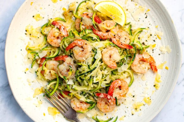 Shrimp Zucchini Pasta.